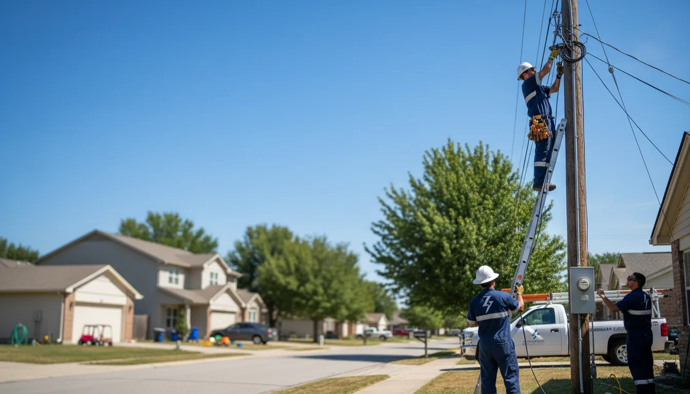 Residential electrician providing installation services in Kidder, MO